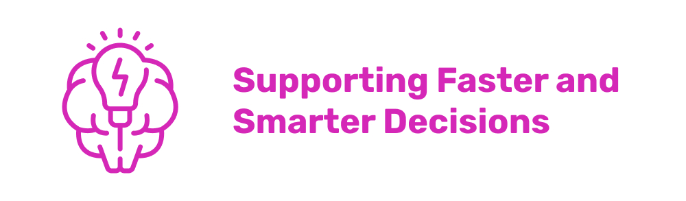 Supporting Faster and Smarter Decisions
