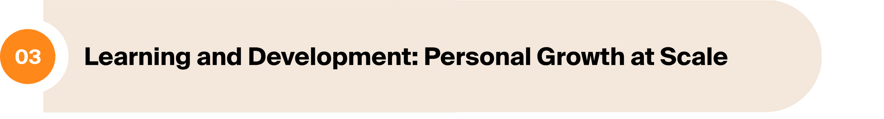 3. Learning and Development: Personal Growth at Scale